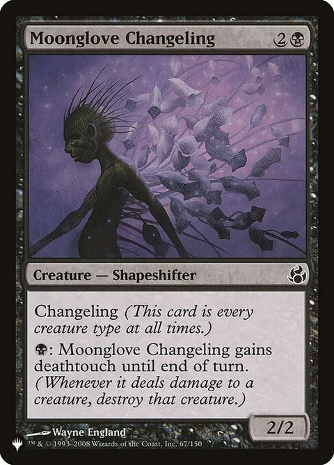 Moonglove Changeling, card MOR-67 from The List