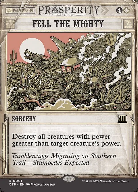 Fell the Mighty, card 1 from Breaking News