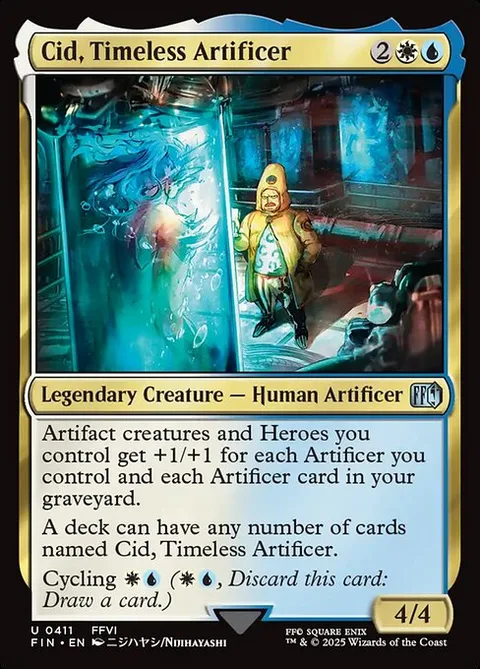 Cid, Timeless Artificer, card 411 from Final Fantasy