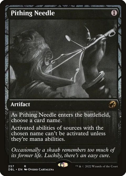 Pithing Needle, card 257 from Innistrad: Double Feature