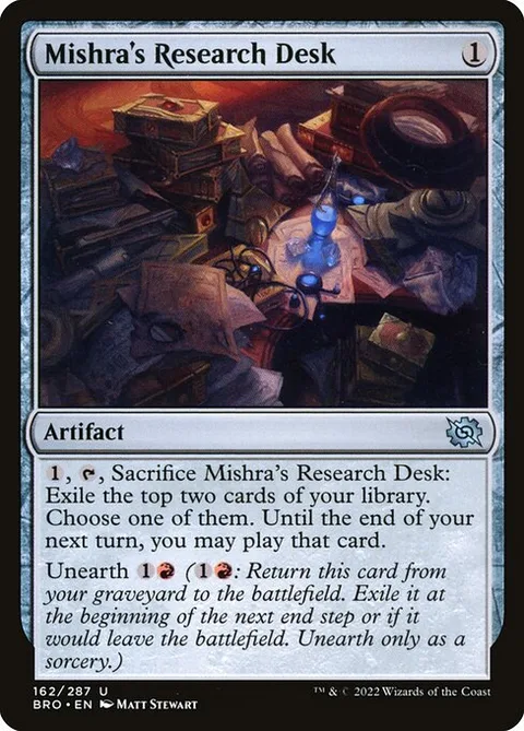 Mishra's Research Desk, card 162 from The Brothers' War