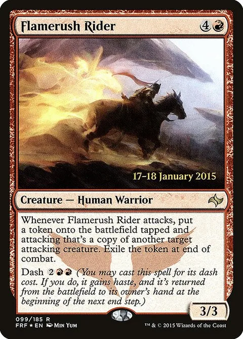Flamerush Rider, carte 99s de Fate Reforged Promos