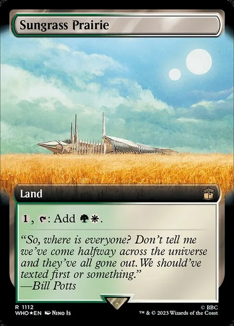 Sungrass Prairie, card 1112 from Doctor Who