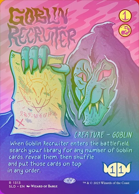 Goblin Recruiter, card 1313★ from Secret Lair Drop