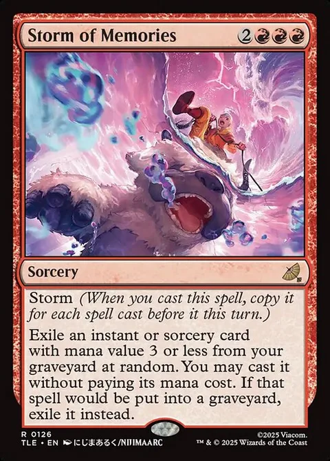 Storm of Memories, card 126 from Avatar: The Last Airbender Eternal