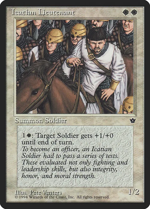 Icatian Lieutenant, carte 9 de Fallen Empires