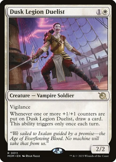 Dusk Legion Duelist, card 11p from March of the Machine Promos