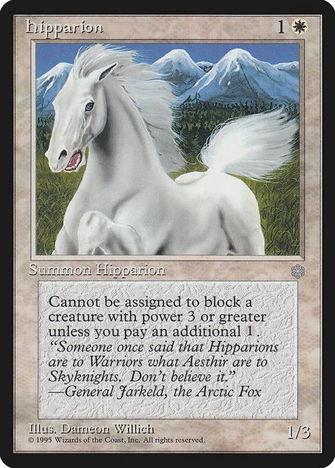Hipparion, card 31 from Ice Age