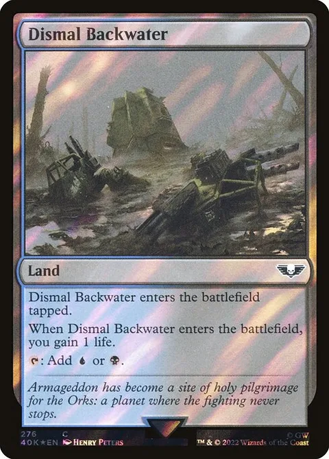 Dismal Backwater, card 276★ from Warhammer 40,000 Commander