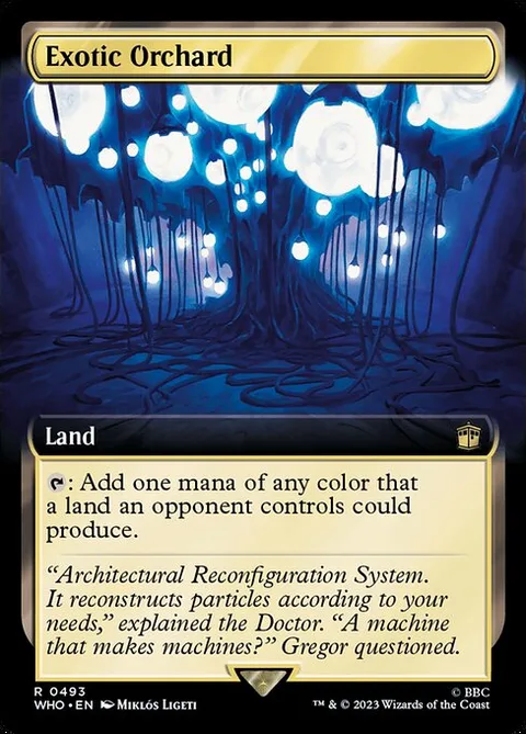 Exotic Orchard, card 493 from Doctor Who