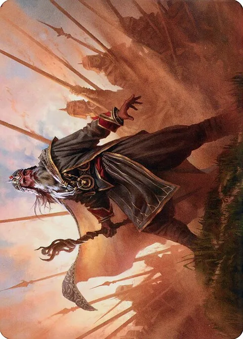 Hazezon, Shaper of Sand // Hazezon, Shaper of Sand, card 46 from Dominaria United Art Series