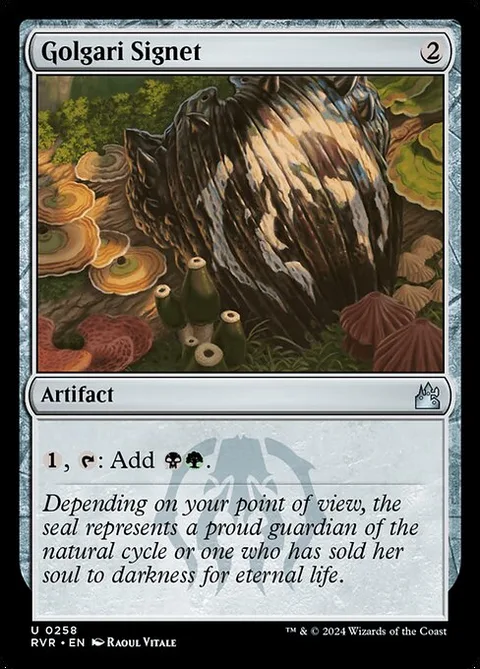 Golgari Signet, carte 258 de Ravnica Remastered