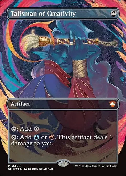 Talisman of Creativity, card 429 from Secrets of Strixhaven Commander