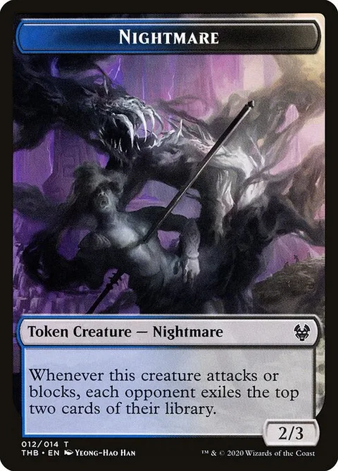Nightmare, card 12 from Theros Beyond Death Tokens
