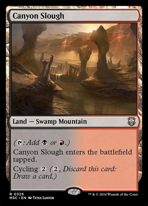 Canyon Slough, card 325 from Modern Horizons 3 Commander
