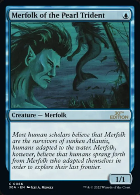 Merfolk of the Pearl Trident, card 66 from 30th Anniversary Edition