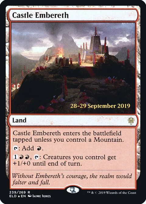 Castle Embereth, card 239s from Throne of Eldraine Promos