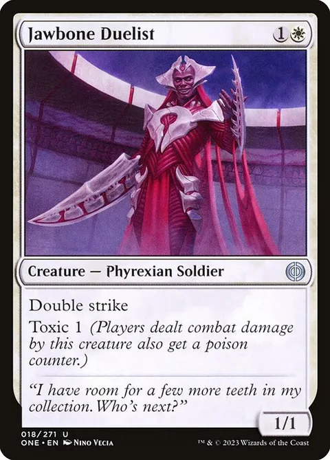 Jawbone Duelist, carte 18 de Phyrexia: All Will Be One