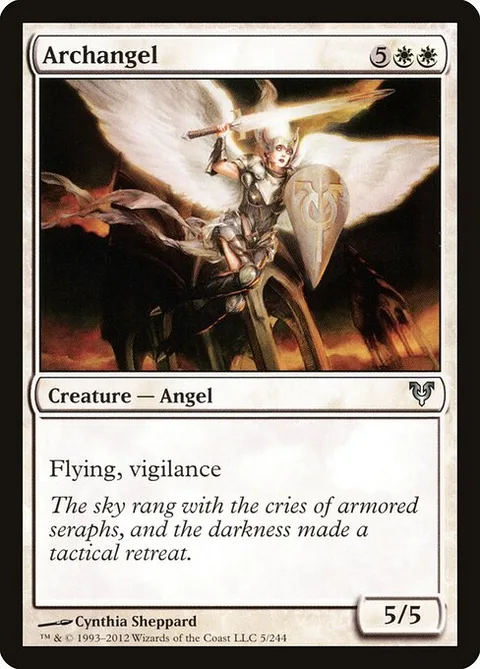 Archangel, card 5 from Avacyn Restored