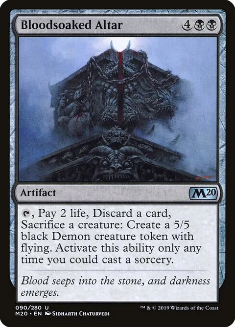 Bloodsoaked Altar, carte 90 de Core Set 2020