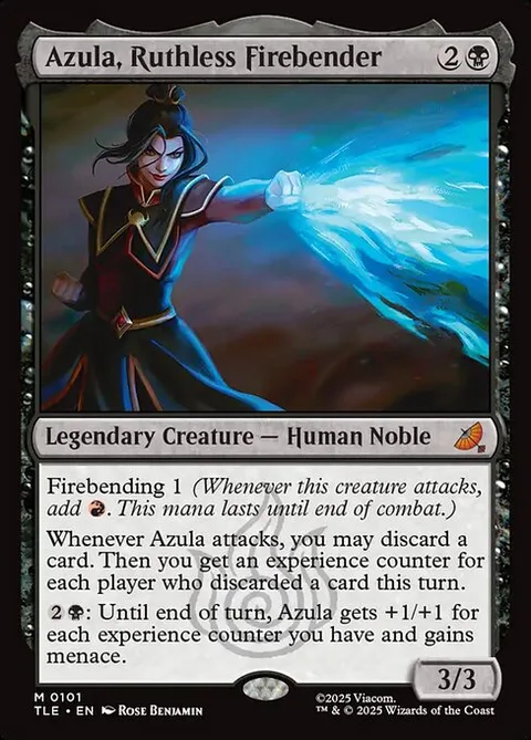 Azula, Ruthless Firebender, card 101 from Avatar: The Last Airbender Eternal