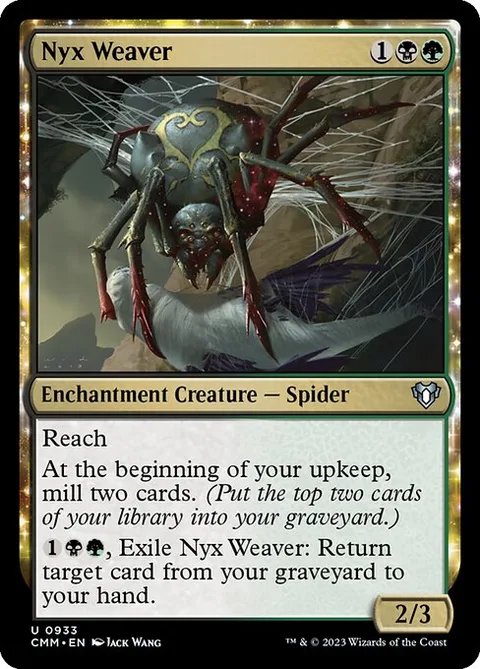 Nyx Weaver, card 933 from Commander Masters