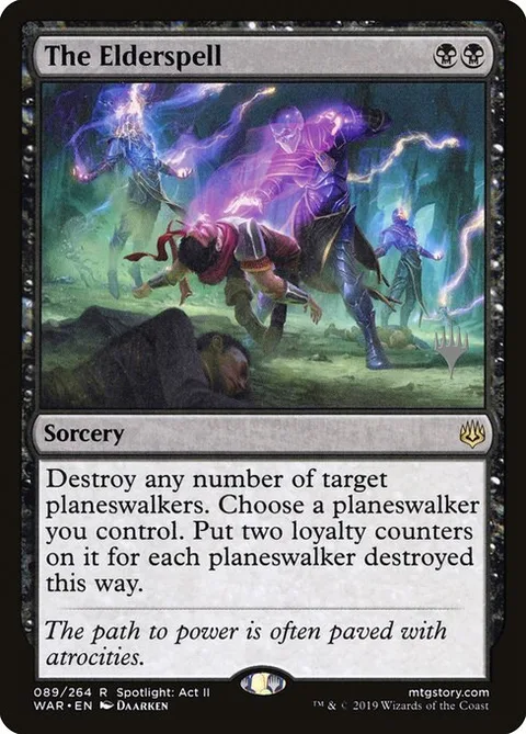 The Elderspell, card 89p from War of the Spark Promos