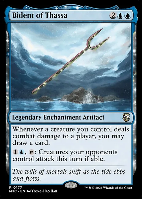 Bident of Thassa, carte 177 de Modern Horizons 3 Commander