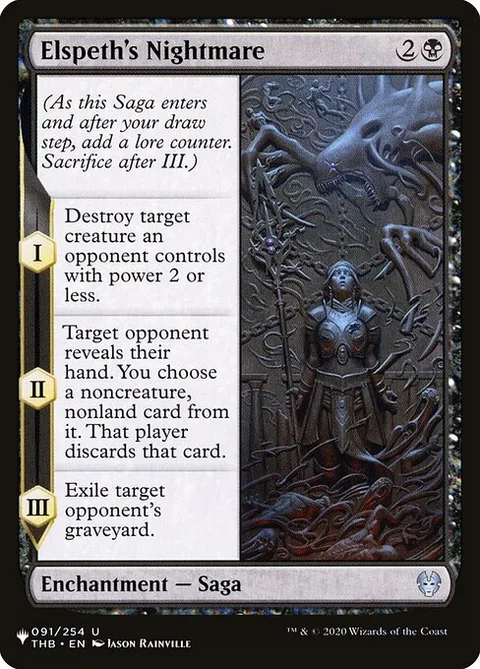 Elspeth's Nightmare, carte THB-91 de The List
