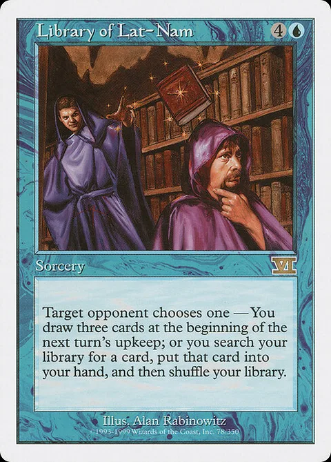 Library of Lat-Nam, card 78 from Classic Sixth Edition