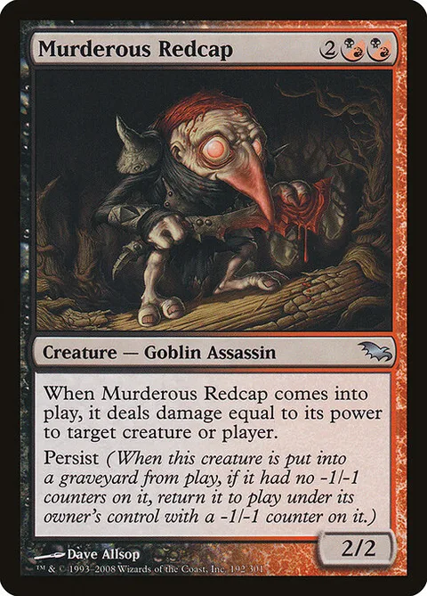 Murderous Redcap, card 192 from Shadowmoor