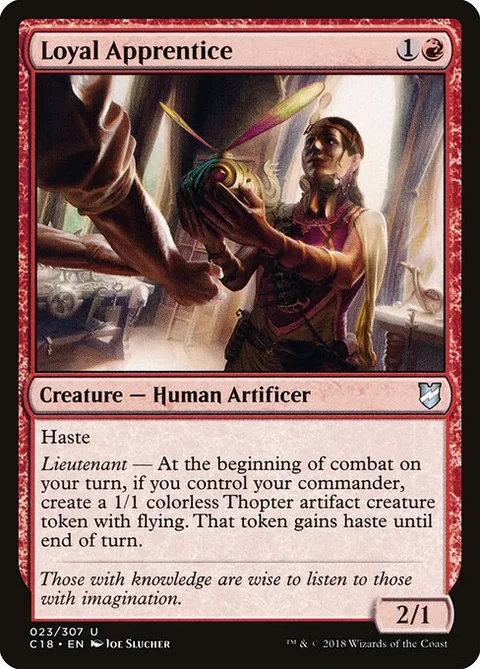 Loyal Apprentice, carte 23 de Commander 2018
