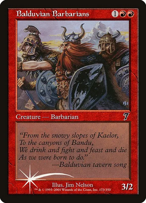 Balduvian Barbarians, card 173★ from Seventh Edition