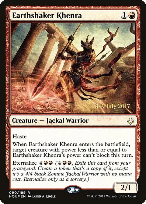 Earthshaker Khenra, card 90s from Hour of Devastation Promos