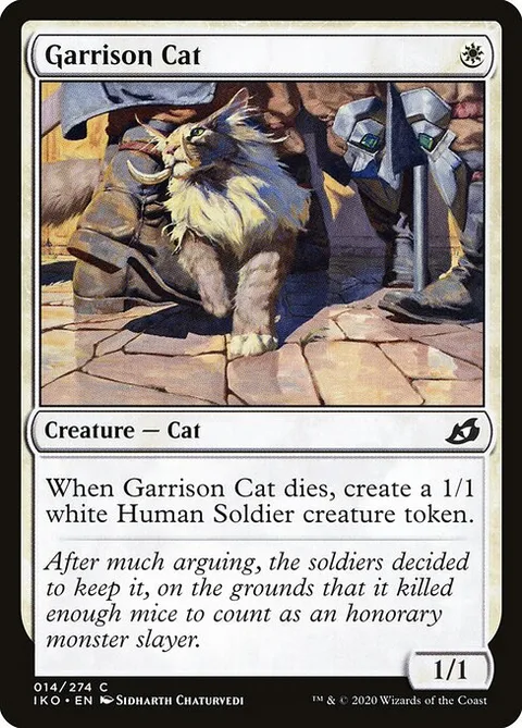 Garrison Cat, card 14 from Ikoria: Lair of Behemoths