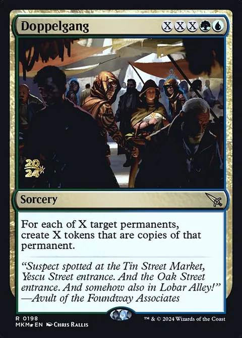 Doppelgang, card 198s from Murders at Karlov Manor Promos