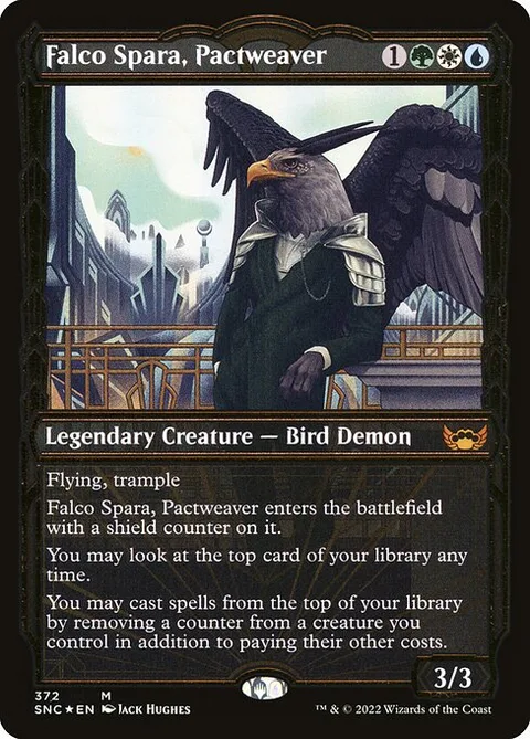 Falco Spara, Pactweaver, card 372 from Streets of New Capenna