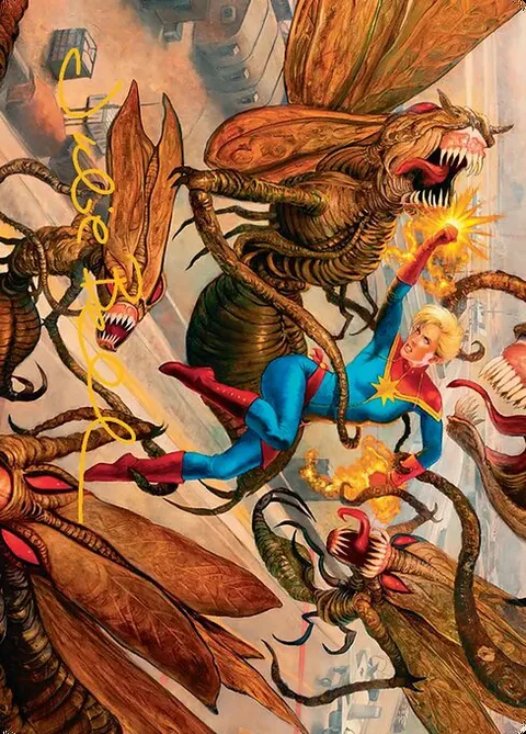Captain Marvel, Apex Avenger // Captain Marvel, Apex Avenger, carte 36 de Marvel Super Heroes Art Series