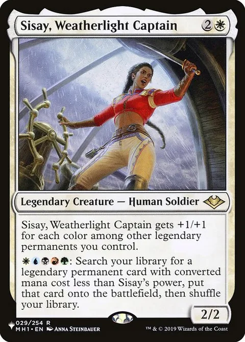 Sisay, Weatherlight Captain, carte MH1-29 de The List