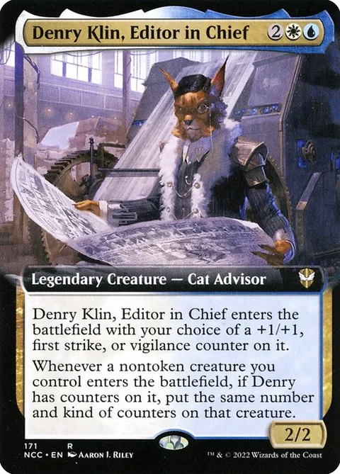 Denry Klin, Editor in Chief, card 171 from New Capenna Commander