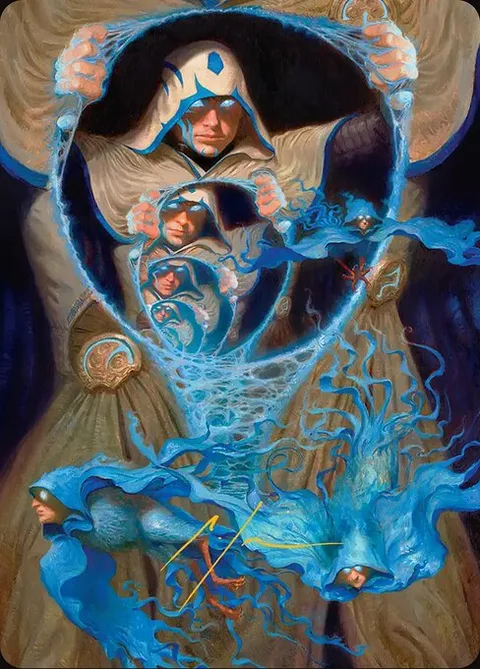 The Theorist, Jace Beleren // The Theorist, Jace Beleren, card 47 from Reality Fracture Art Series