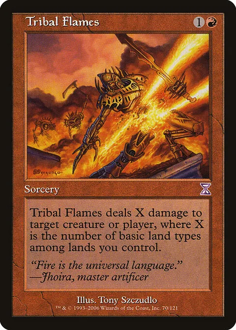 Tribal Flames, card 70 from Time Spiral Timeshifted