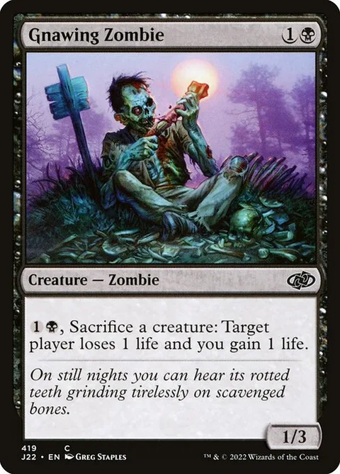 Gnawing Zombie, carte 419 de Jumpstart 2022