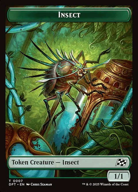 Insect, card 7 from Aetherdrift Tokens