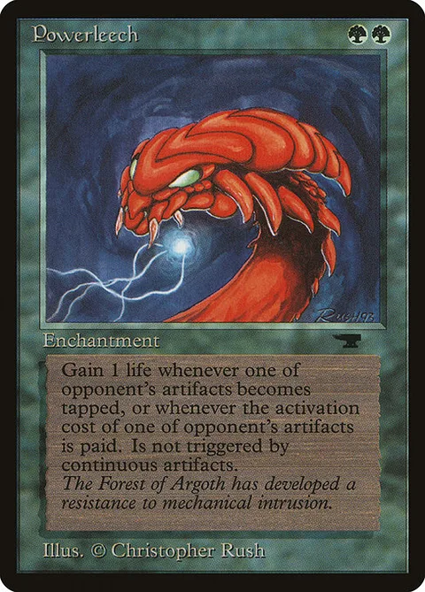 Powerleech, card 34 from Antiquities