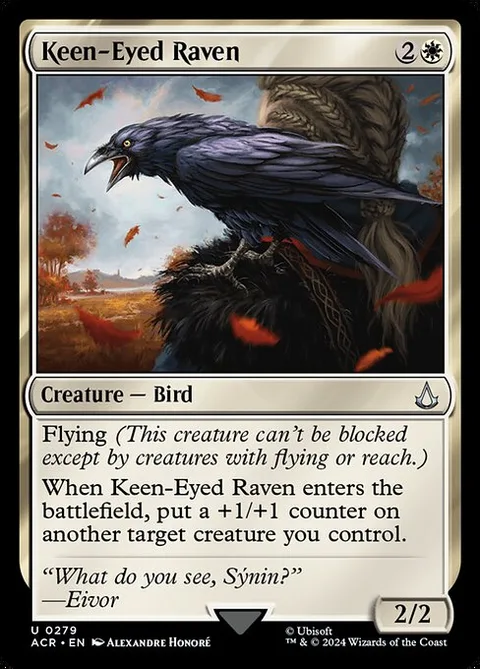 Keen-Eyed Raven, card 279 from Assassin's Creed