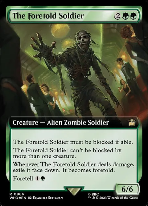 The Foretold Soldier, card 986 from Doctor Who