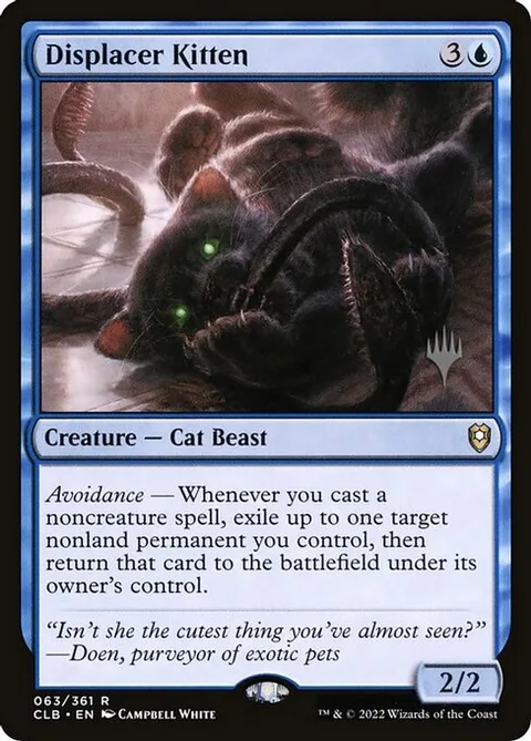 Displacer Kitten, carte 63p de Battle for Baldur's Gate Promos