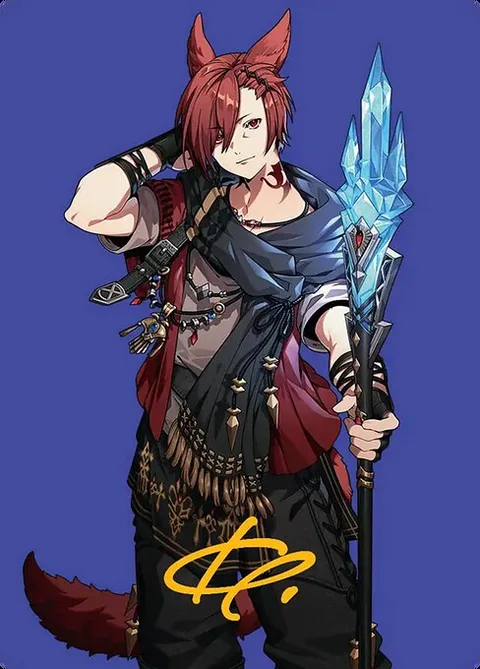 G'raha Tia, Scion Reborn // G'raha Tia, Scion Reborn, carte 51 de Final Fantasy Art Series