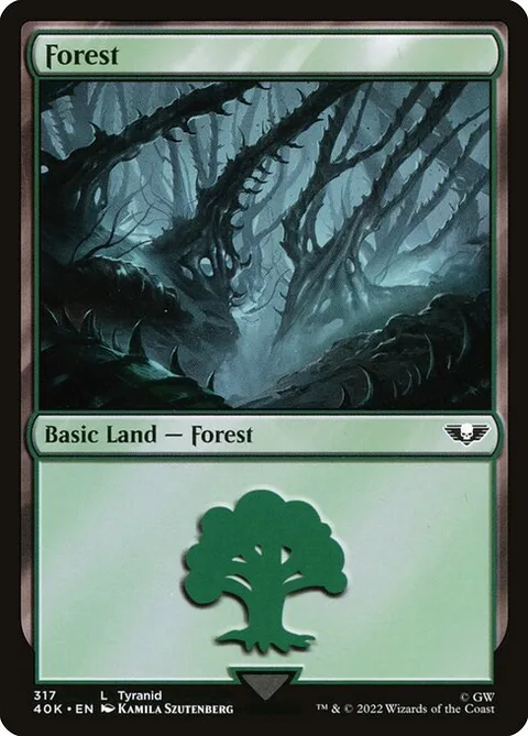 Forest, card 317 from Warhammer 40,000 Commander